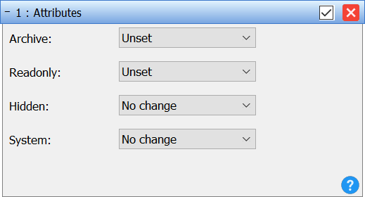 Batch method Attributes