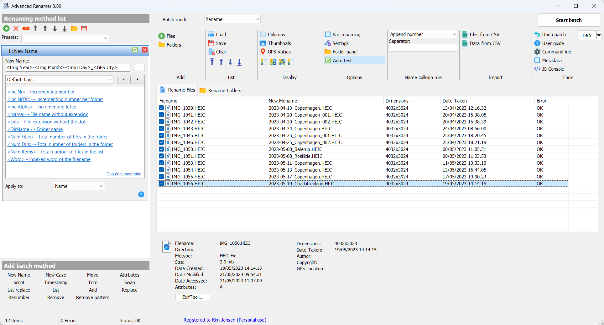 Advanced Renamer Free And Fast Batch Rename Utility For Files And Folders